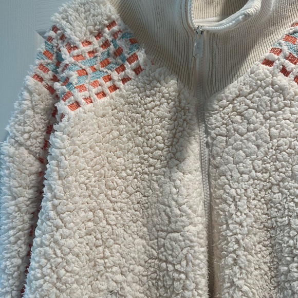 FP Movement by Free People Fleece Teddy Jacket with Patterned Accents - Picture 2 of 8